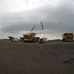 Global relocation project of Komatsu 830E, 240ton haul truck