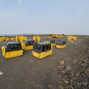 Global relocation project of Komatsu 830E, haul truck cab