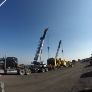 Global relocation project of Komatsu 830E, haul truck transport
