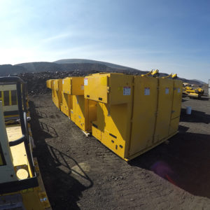 Global relocation project of Komatsu 830E, grid boxes