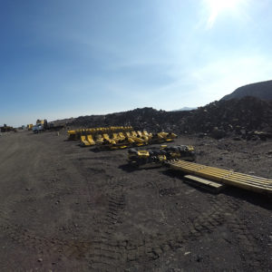 Global relocation project of Komatsu 830E, components