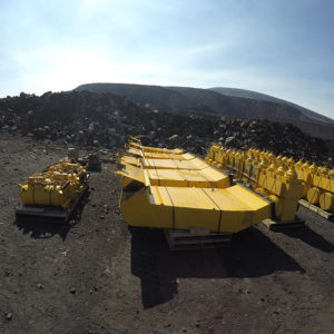 Global relocation project of Komatsu 830E