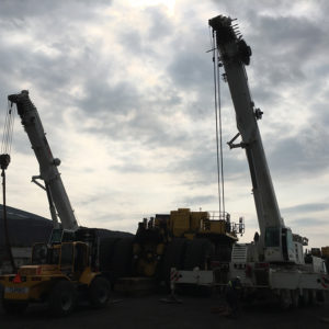 Global relocation project of Komatsu 830E