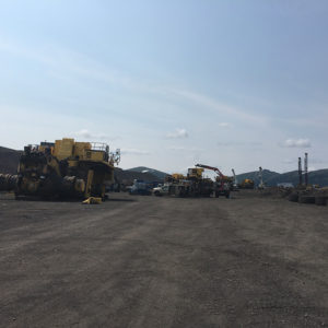 Global relocation project of Komatsu 830E