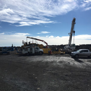 Global relocation project of Komatsu 830