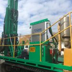 Drill rig cooling h-e parts