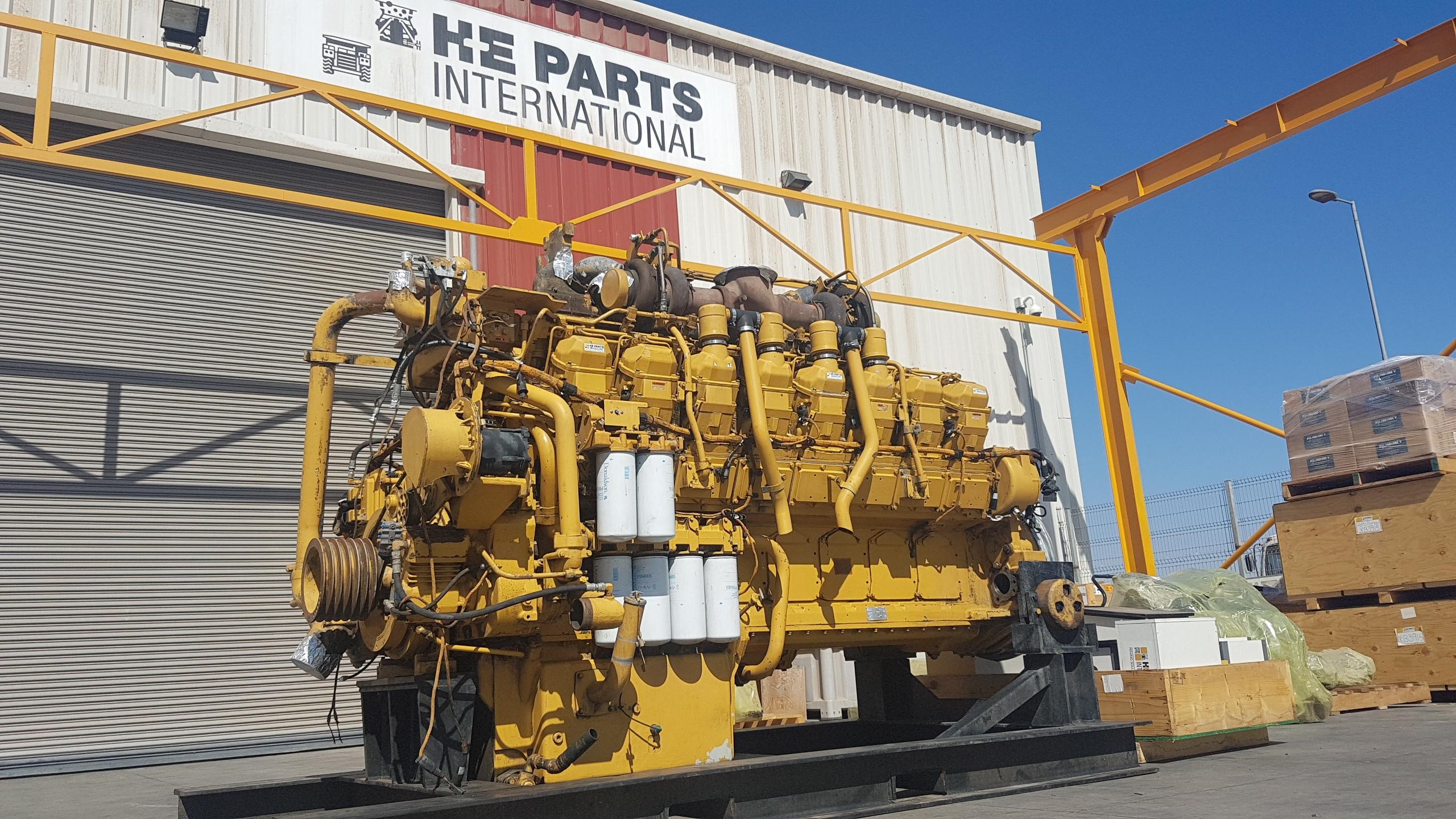 CAT 789C 3516 engine on transport frame
